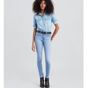 LEVI’S 721 High Rise Skinny Jeans NWT Size 30 Lt Blue
